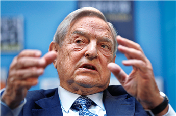 George Soros speaks at an IMF/World Bank meeting in Washington on Sept. 24, 2011. AP